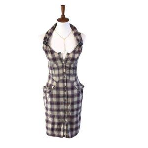 All Saints | Dresses | Allsaints Deadwood Plaid Altair Corset Dress 4 Euc  Y2k Grunge Aesthetic | Poshmark